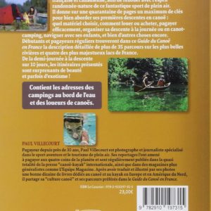 LIVRE « Le Guide du Canoë en France » – Paul VILLECOURT - 2020 – Image 2